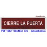 Placa standard grabada