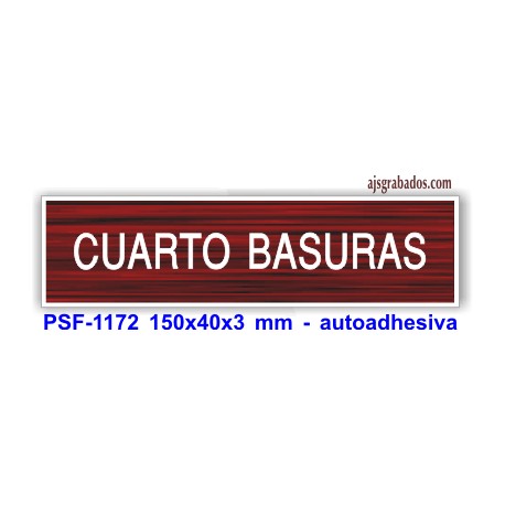 Placa standard grabada