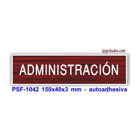 Placa standard grabada