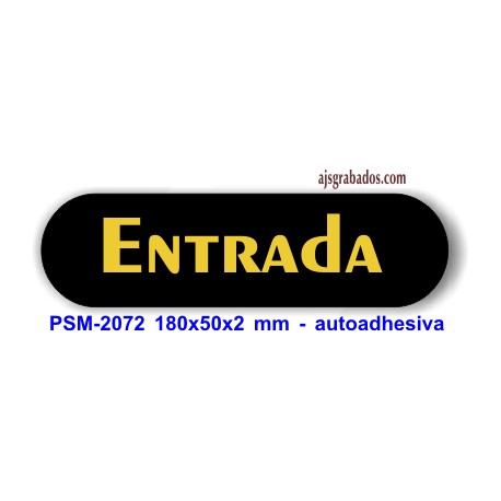 Placa standard rotulada