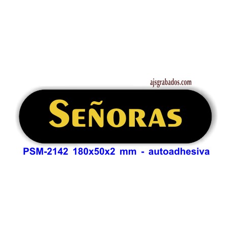 Placa standard rotulada