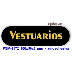 Placa standard rotulada