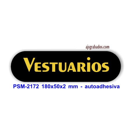 Placa standard rotulada