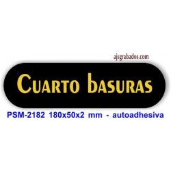 Placa standard rotulada