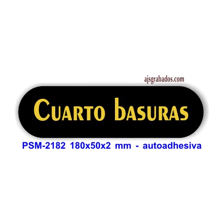 Placa standard rotulada