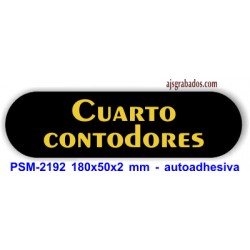 Placa standard rotulada