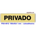 Placa standard rotulada