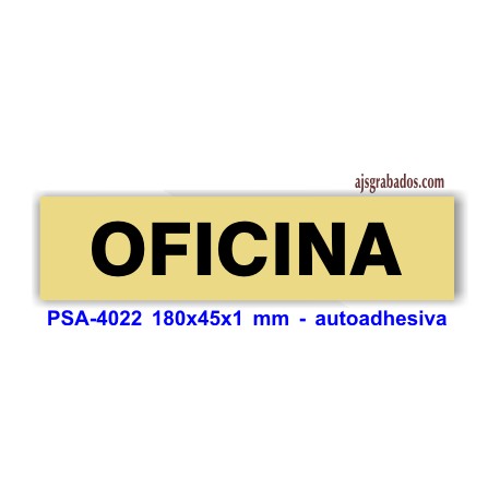 Placa standard rotulada