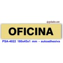 Placa standard rotulada