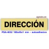 Placa standard rotulada