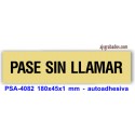 Placa standard rotulada