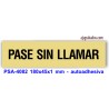 Placa standard rotulada