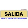 Placa standard rotulada