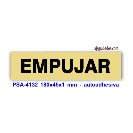 Placa standard rotulada