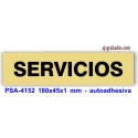 Placa standard rotulada