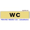 Placa standard rotulada