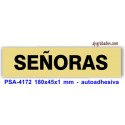 Placa standard rotulada