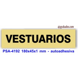 Placa standard rotulada