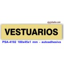 Placa standard rotulada