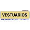 Placa standard rotulada