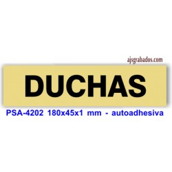 Placa standard rotulada