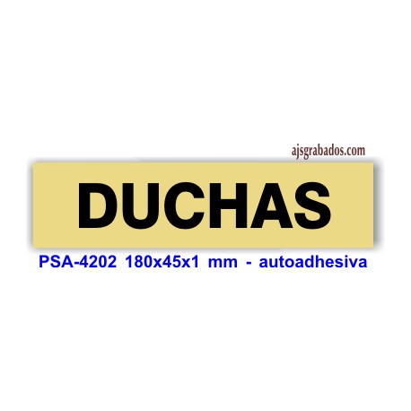 Placa standard rotulada