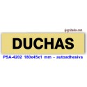 Placa standard rotulada