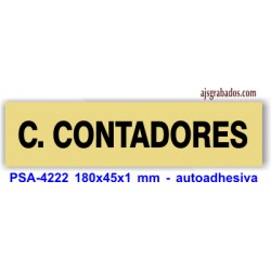 Placa standard rotulada