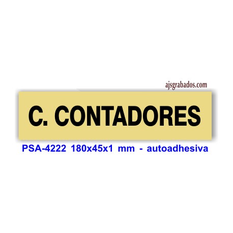 Placa standard rotulada