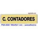 Placa standard rotulada