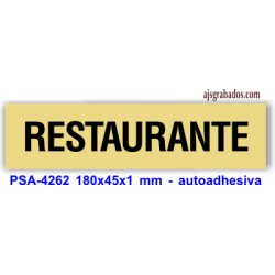 Placa standard rotulada