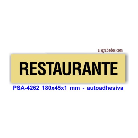 Placa standard rotulada