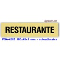 Placa standard rotulada