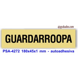 Placa standard rotulada