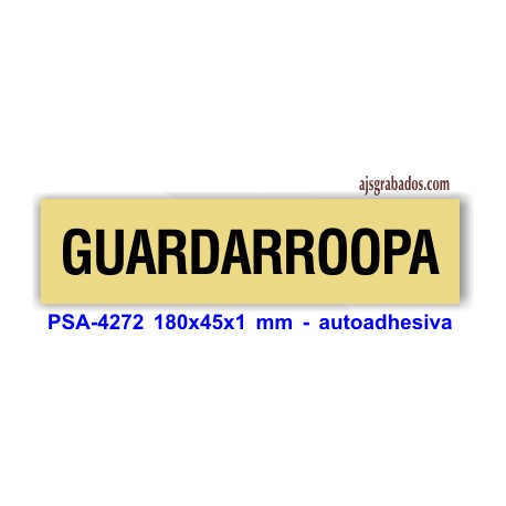 Placa standard rotulada