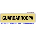 Placa standard rotulada