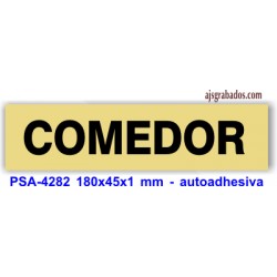 Placa standard rotulada