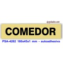 Placa standard rotulada