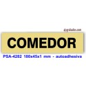 Placa standard rotulada