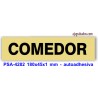 Placa standard rotulada