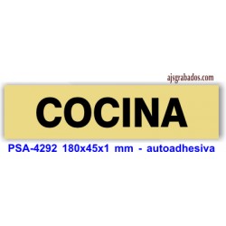 Placa standard rotulada