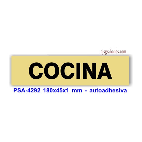 Placa standard rotulada