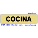 Placa standard rotulada