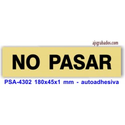 Placa standard rotulada