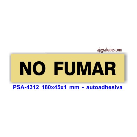 Placa standard rotulada