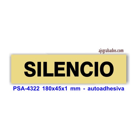 Placa standard rotulada