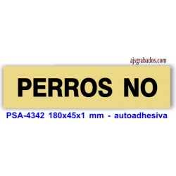 Placa standard rotulada