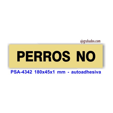 Placa standard rotulada