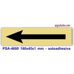 Placa standard rotulada