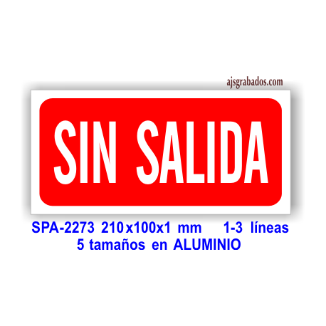 Placa SIN SALIDA